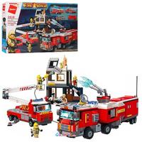 Конструктор пожарная машина, QMAN, 996 деталей, 2810 